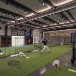 A rendering of a UT San Antonio batting lab.
