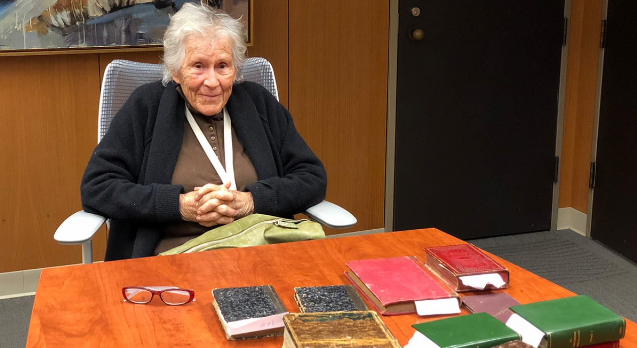 diana kennedy with 19th century books