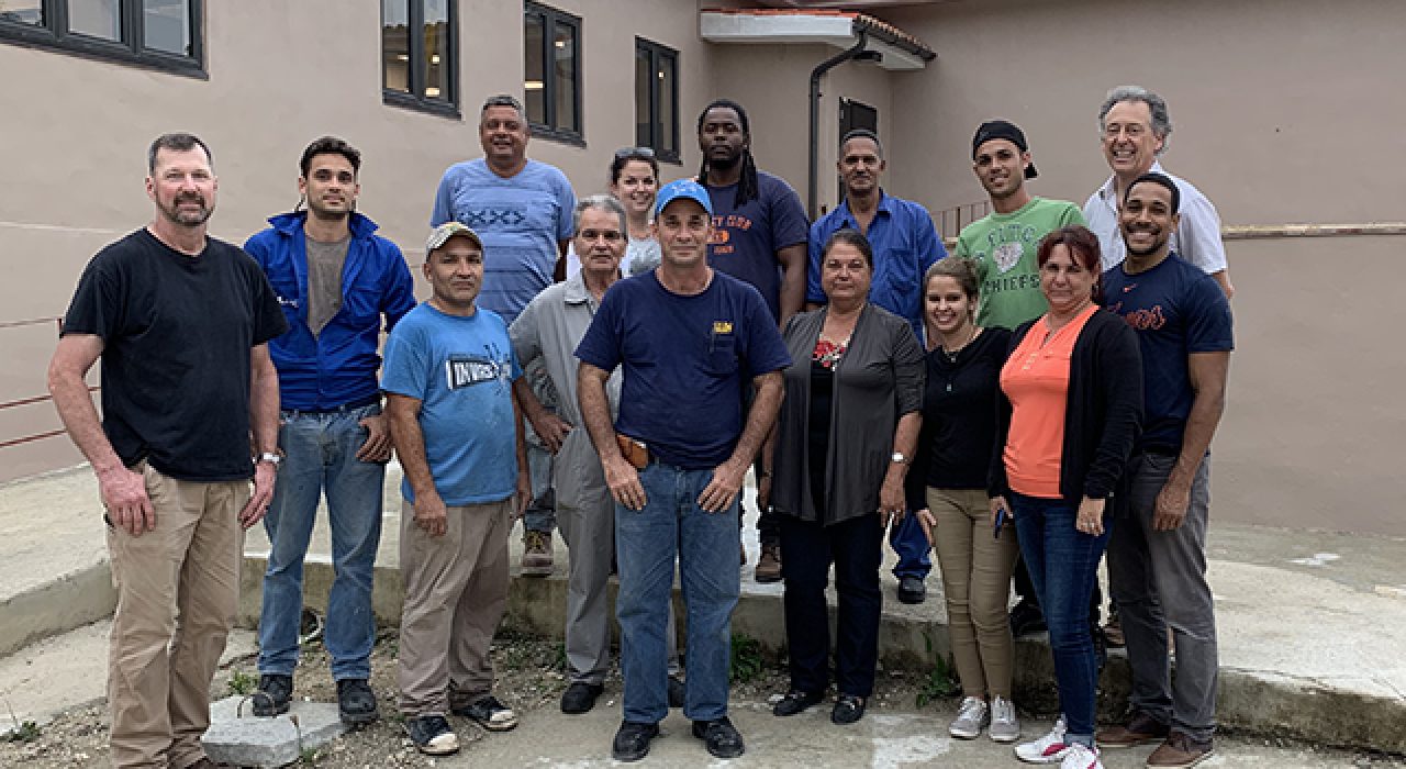 Dupont inside Finca Vigia. Photo credit: Kathryn Kanzle
