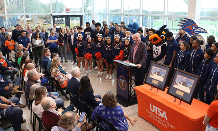 Slideshow: UTSA breaks ground on basketball/volleyball training facility