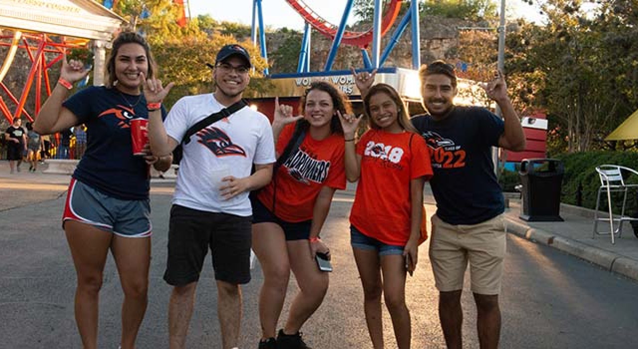 Fans cheer on coaches and the team during a 2018 Spirit Walk.