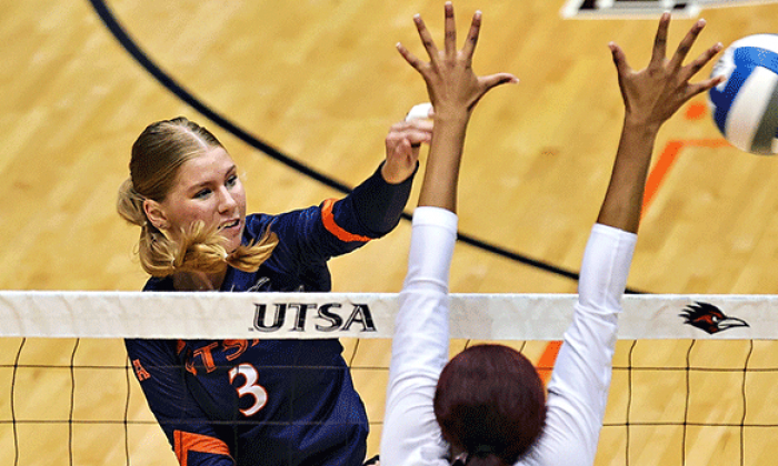 UTSA Volleyball’s Soerensen balances volleyball and neuroscience research