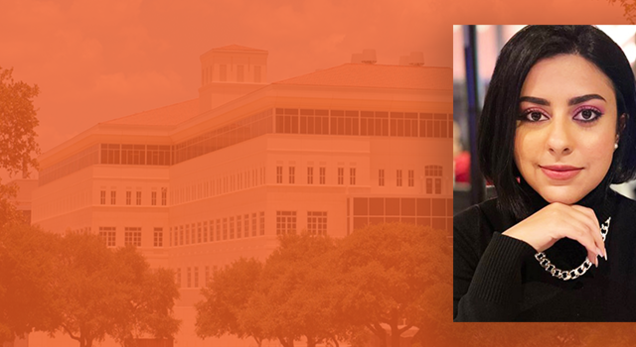 Ph.D. student Haya Al-Duroobi leads the COVID wastewater testing program at UTSA.