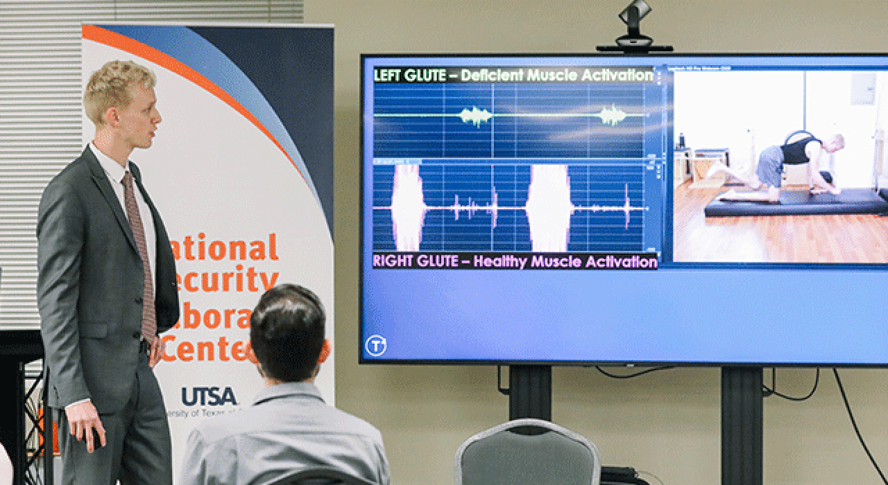 Connor Gallagher-Moore of the team HelioSucrose introduced his concept to the judges at the Big Rowdy Idea Finals on December 2 at the North Paseo Building.