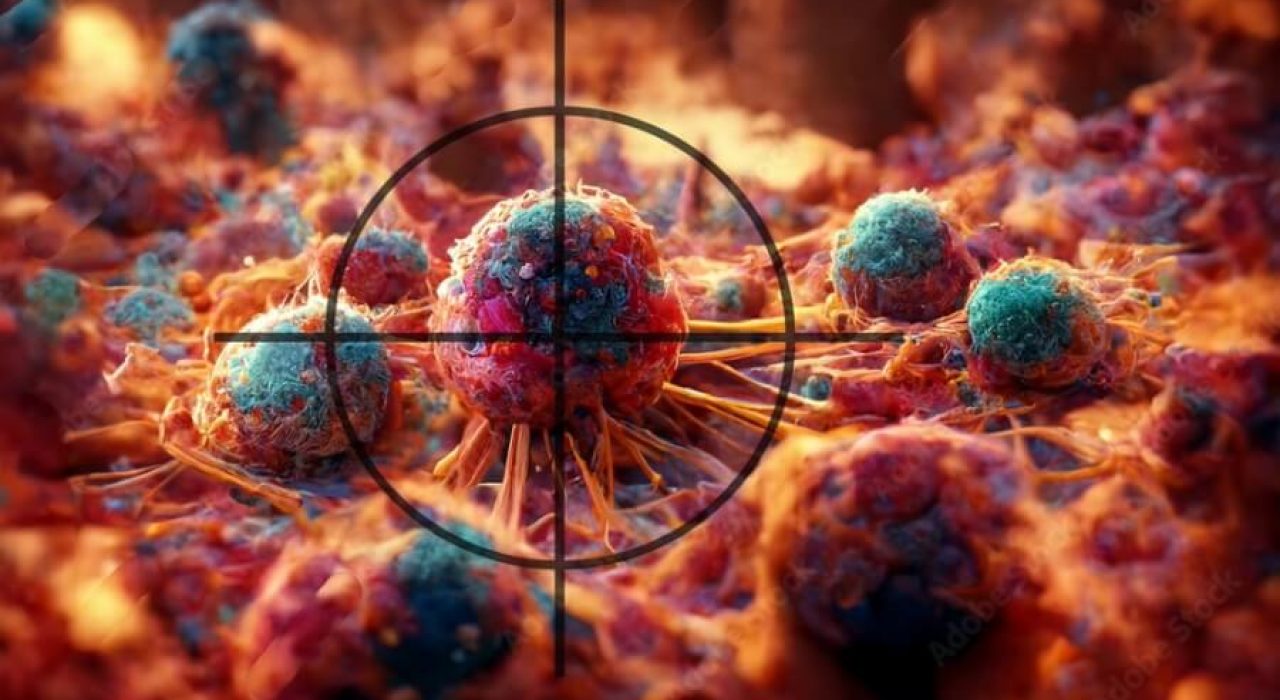 An illustration of a cancer cell