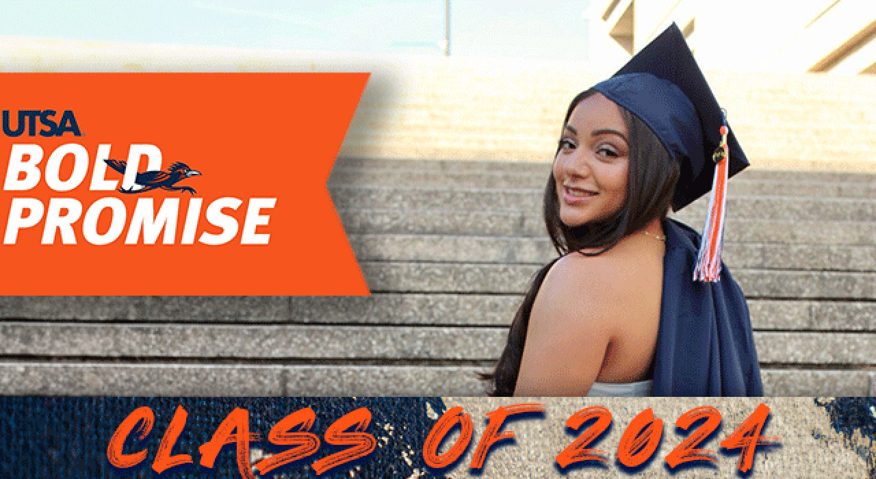 class-of-2024-bold-promise_780 Destiny Alvarez is one of more than 300 Bold Promise students graduating from UTSA this school year.
