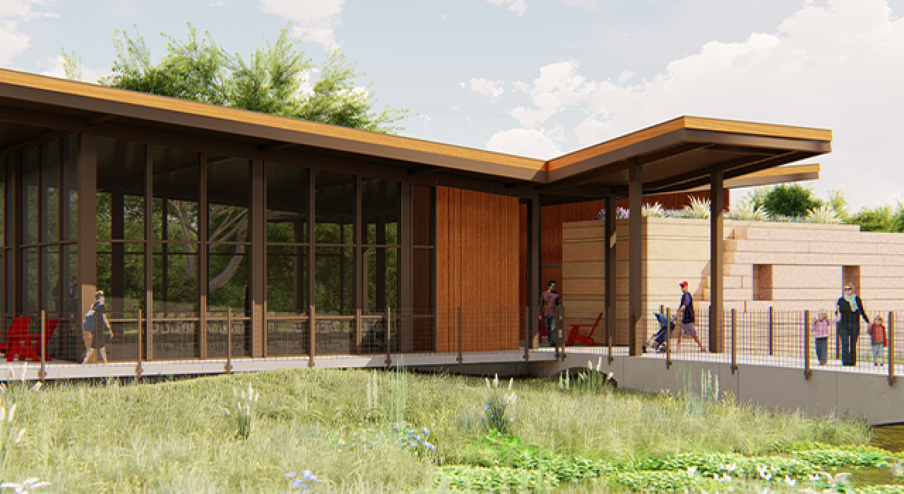 An architect’s rendering of Cypress Living Laboratory
