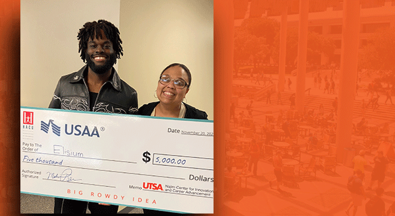 Doubra Azazi won first place in the 2023 Big Rowdy Idea competition for presenting his clothing brand