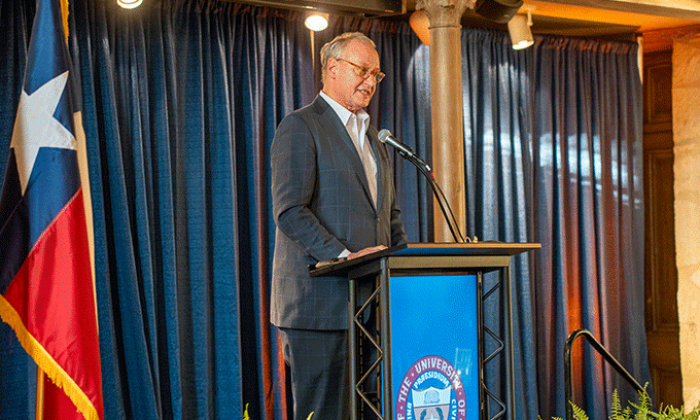 Eighmy provides organizational updates as integration approaches