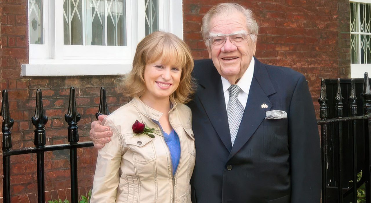 Former Texas Governor Dolph Briscoe Jr. and his granddaughter, Kate Marmion