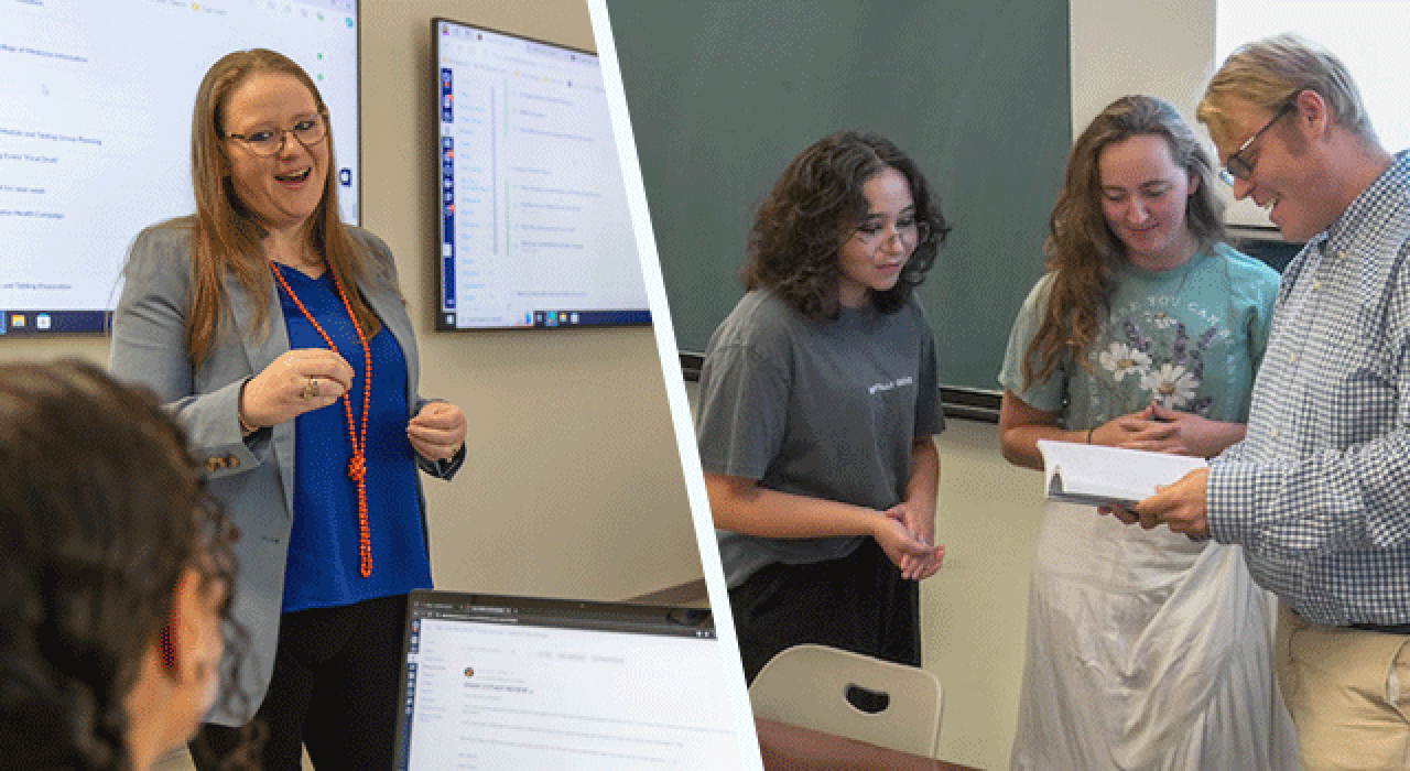 rebecca-schroeder-matthias-hofferberth_780 Rebecca Schroeder is one of two UTSA faculty members selected to receive the 2024 Regents’ Outstanding Teaching Award from the UT System Board of Regents.