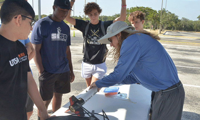 Students launch to new heights with UTSA Rocketry and Robotics Camp