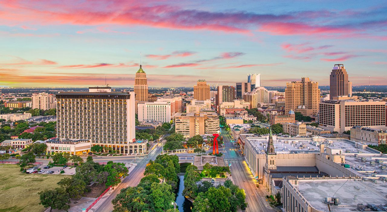 An image of the San Antonio skyline.