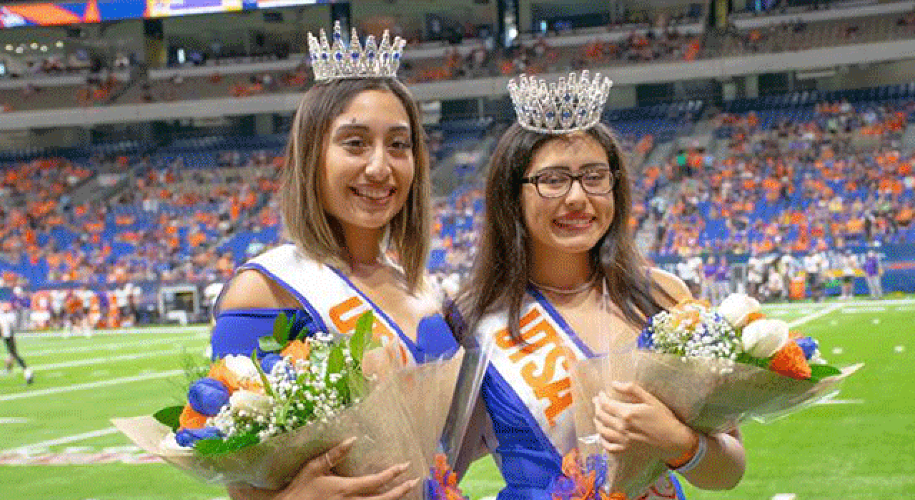 Melyna Perez and Alondra Castillo are this year's Spirit of the Roadrunner recipients.