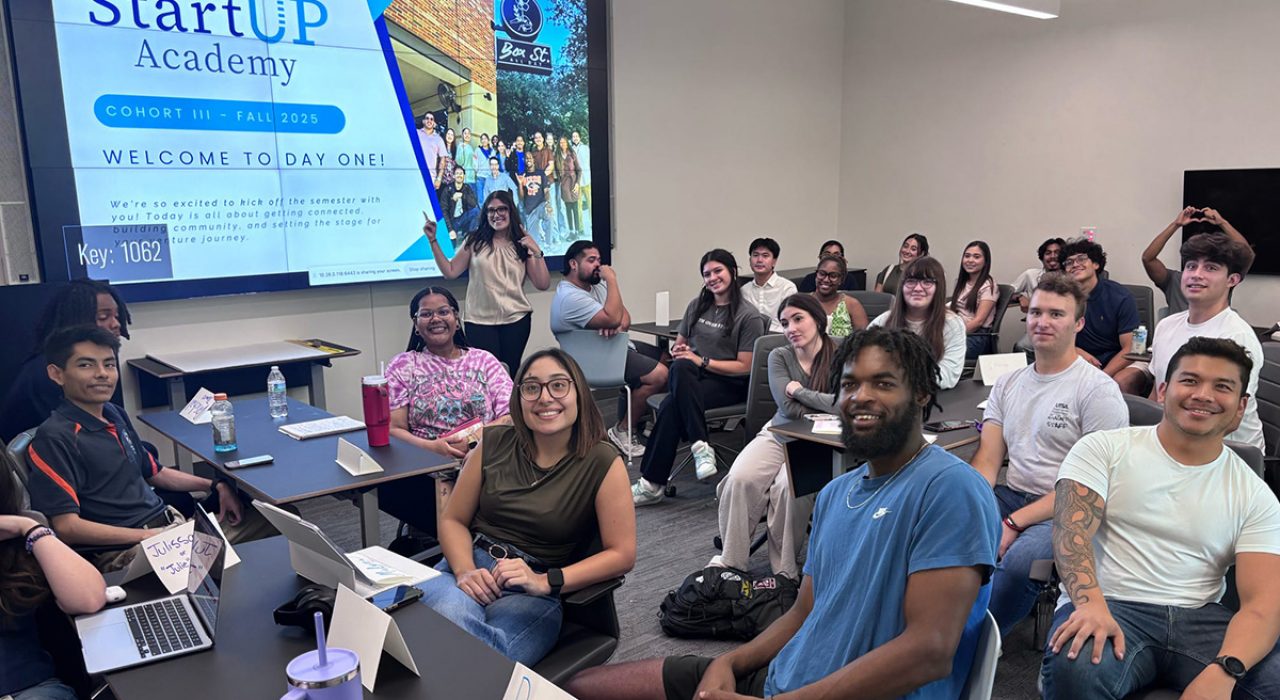 students in start-up academy classroom