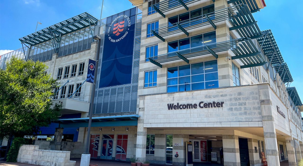 welcome center building and bauerle garage